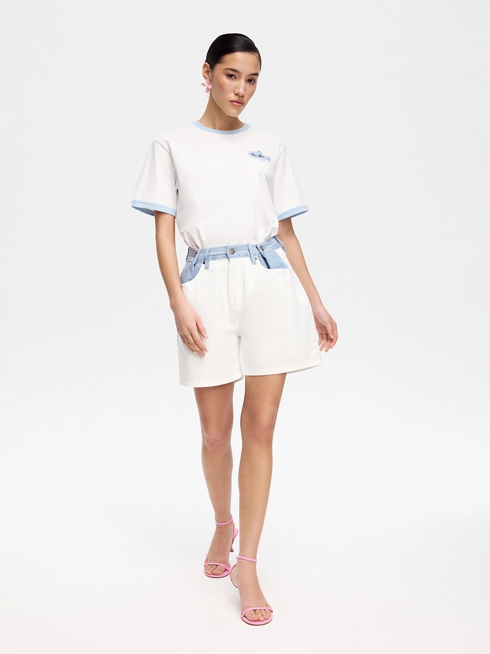 картинка шорты с контрастным поясом от магазина truered.ru (ex-SOLO·U)