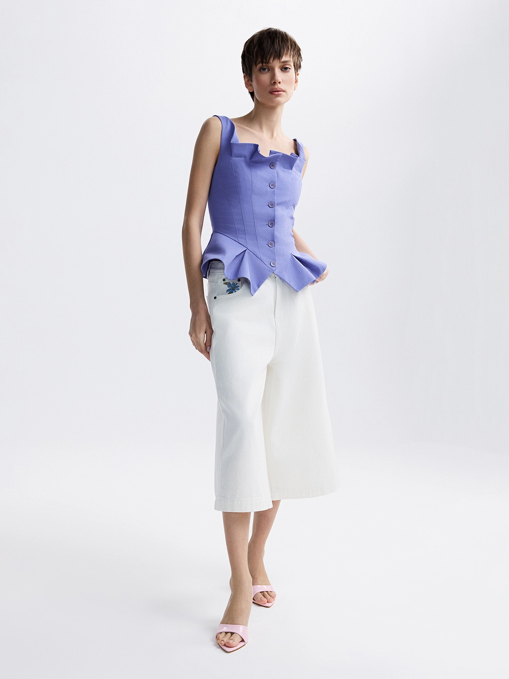 картинка корсетный топ с баской от магазина truered.ru (ex-SOLO·U)