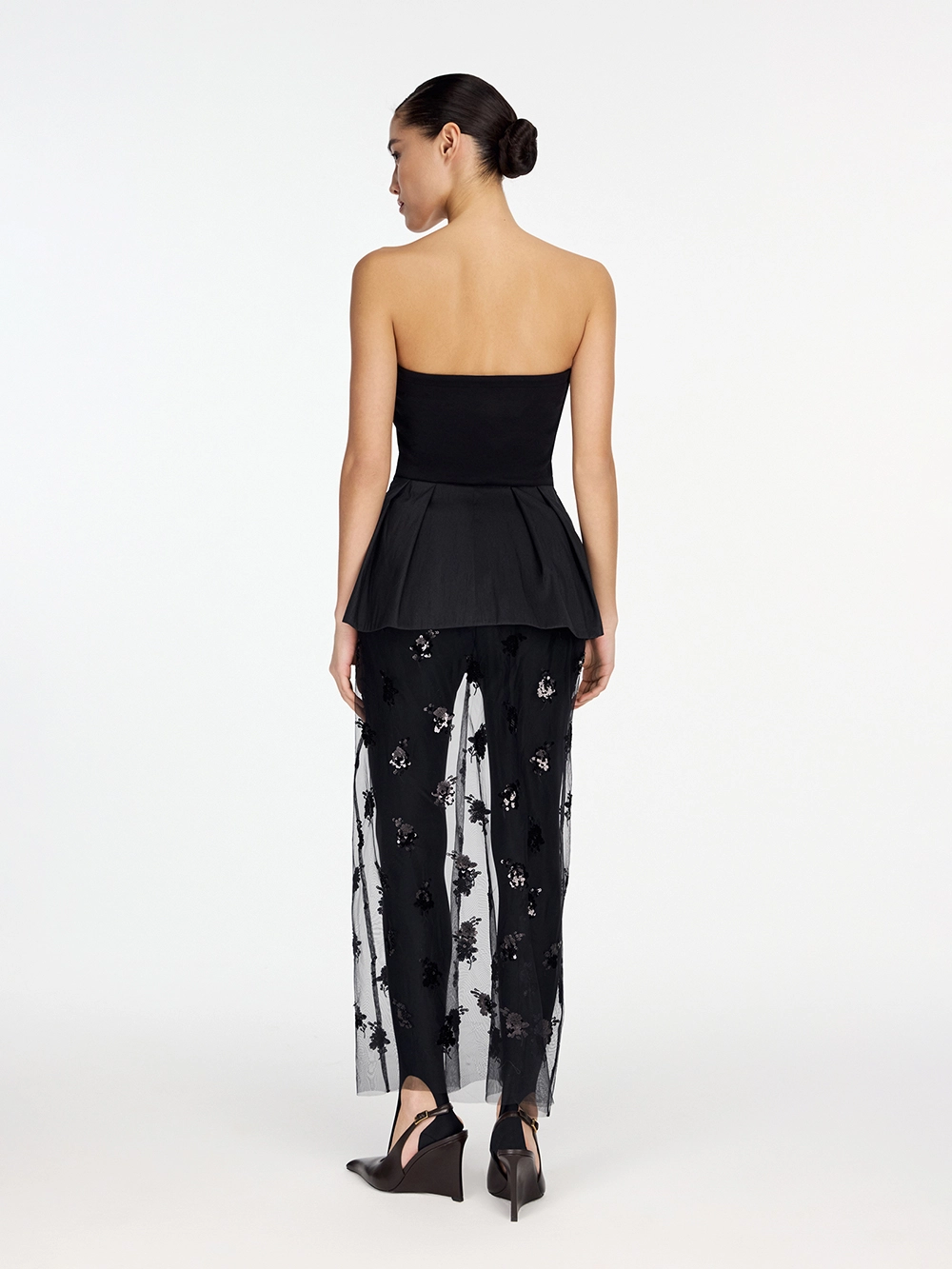 картинка топ корсетный с баской из тафты от магазина truered.ru (ex-SOLO·U)