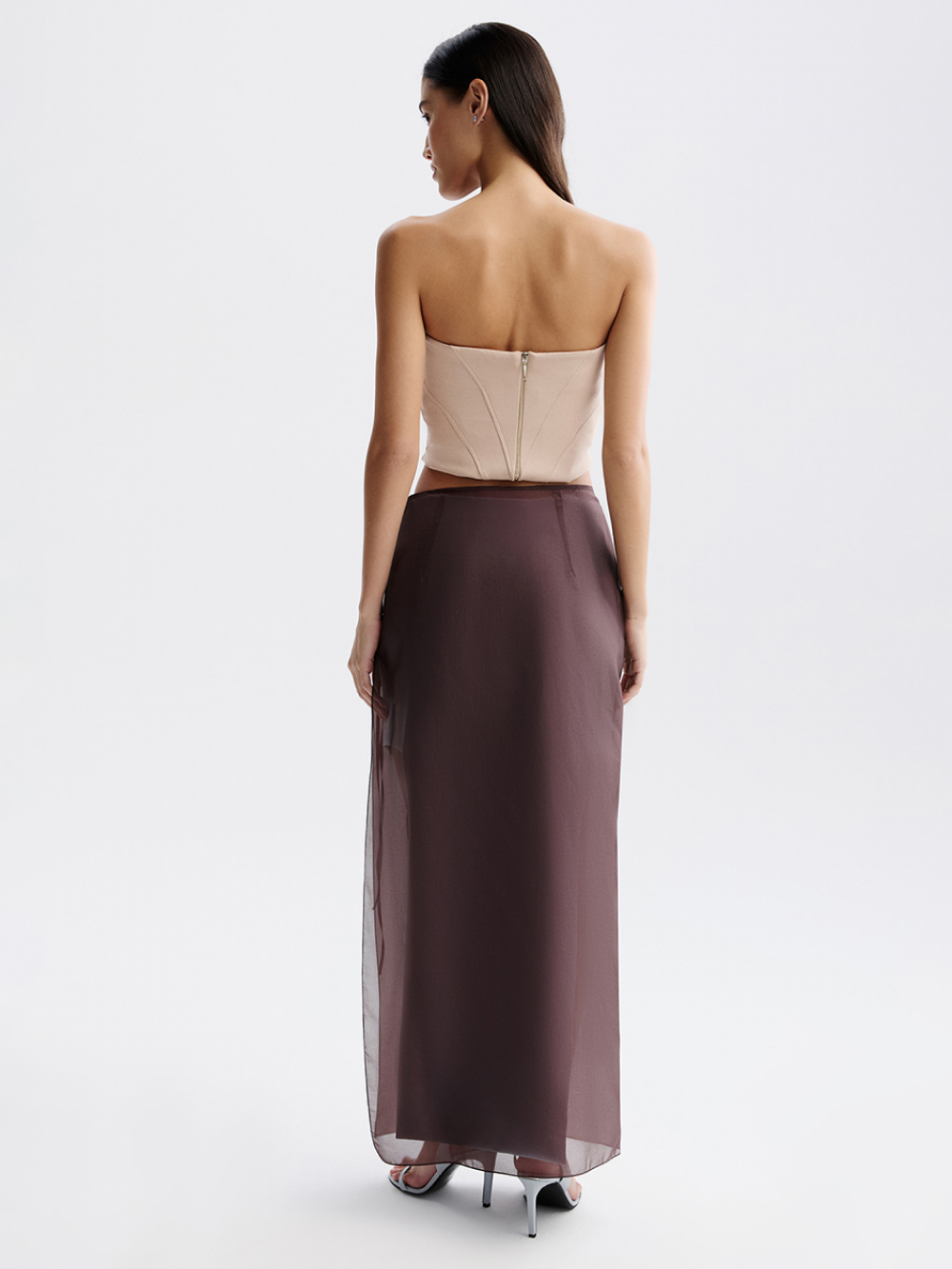 картинка юбка с накидкой из шифона с вышивкой от магазина truered.ru (ex-SOLO·U)