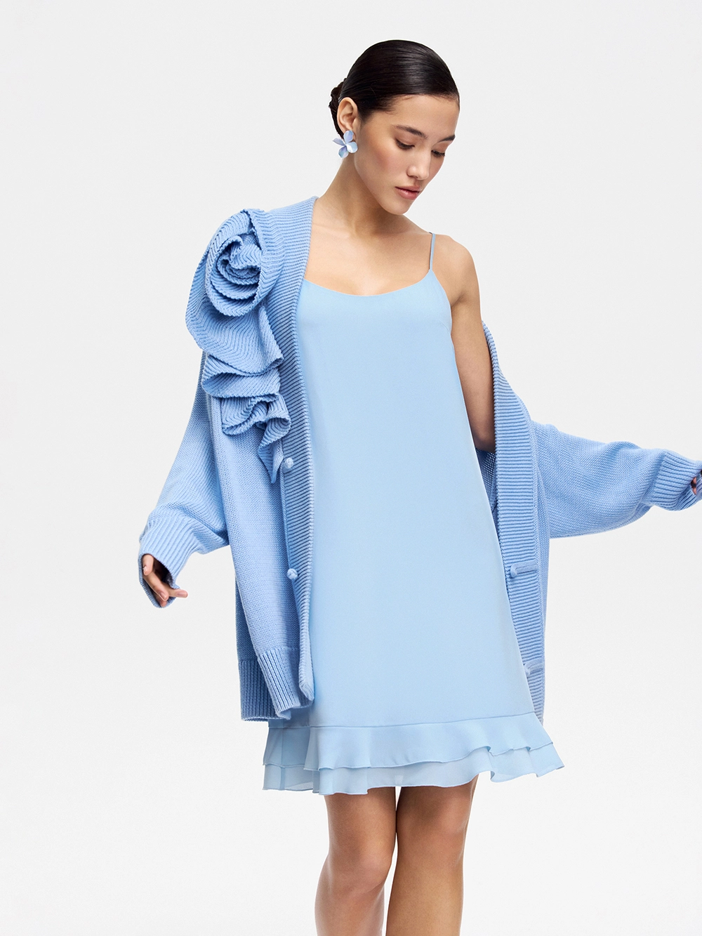 картинка платье мини с воланами от магазина truered.ru (ex-SOLO·U)