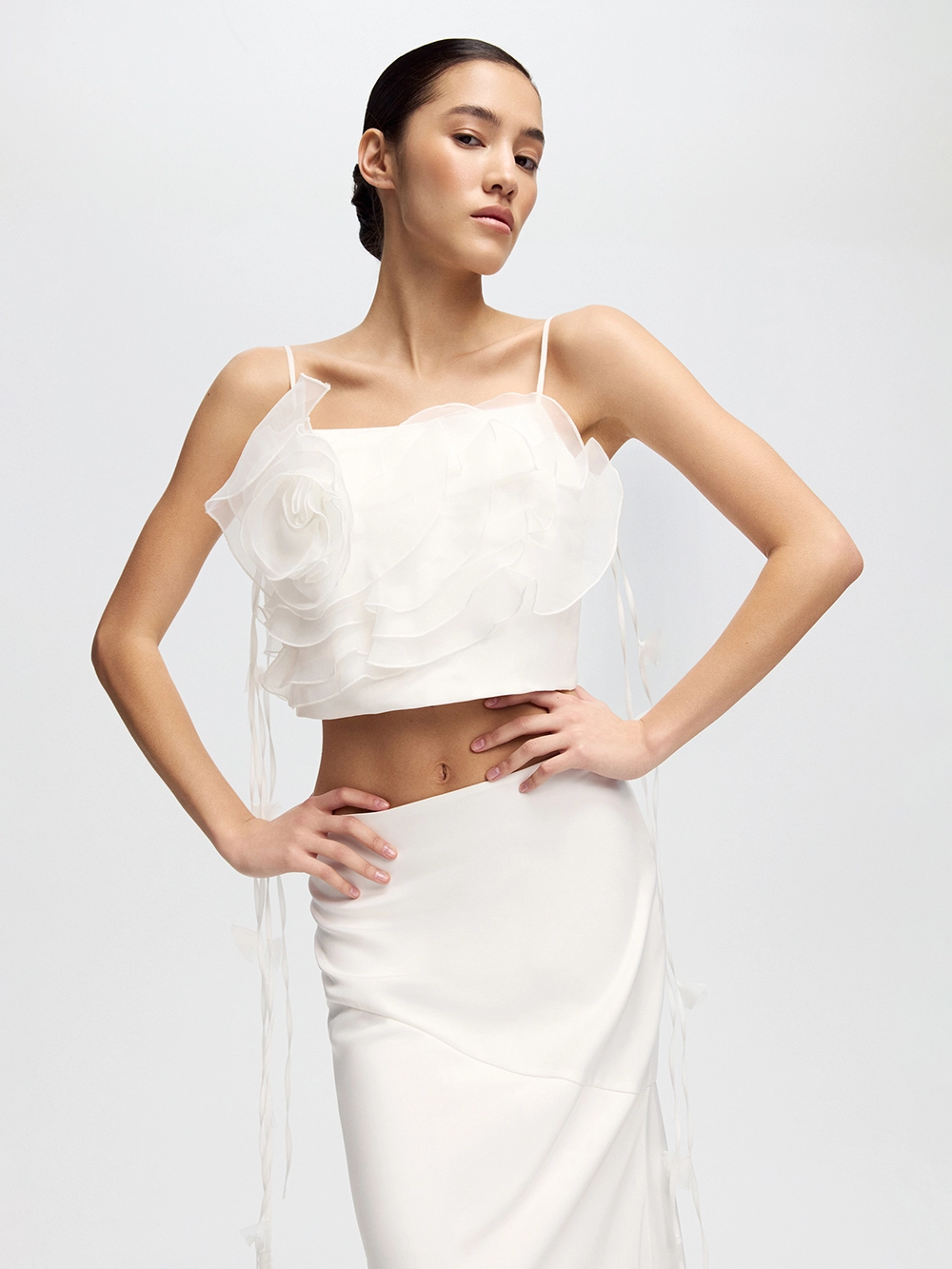 картинка топ из органзы camellia от магазина truered.ru (ex-SOLO·U)