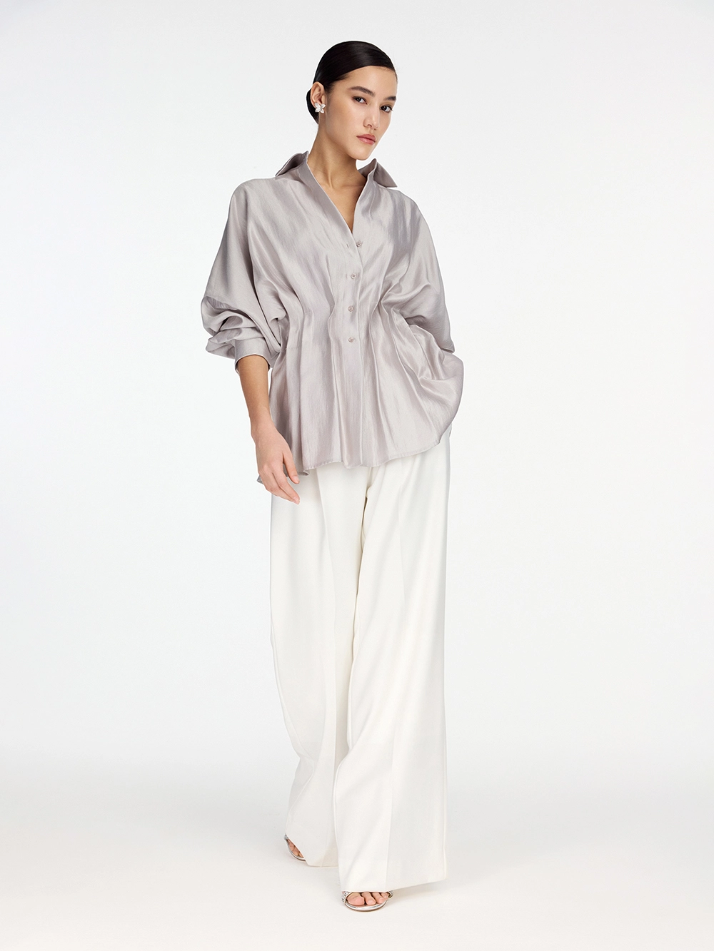 картинка блузка из тафты с защипами от магазина truered.ru (ex-SOLO·U)